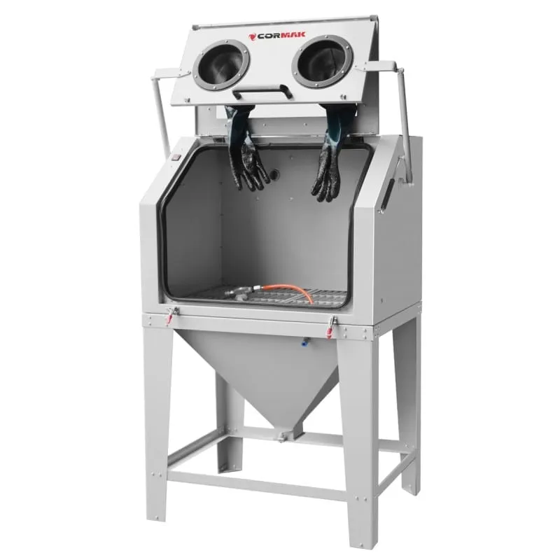 Cabine de sablage 350l ouverture supérieure