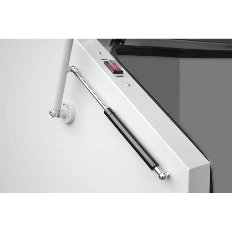 Cabine de sablage 350l ouverture supérieure verins
