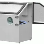 Cabine-de-sablage-110L-Porte-laterale