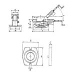 Étau de précision inclinable à 2 axes dimensions