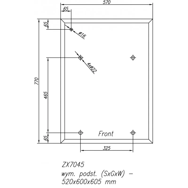 SOCLE ZX7045
