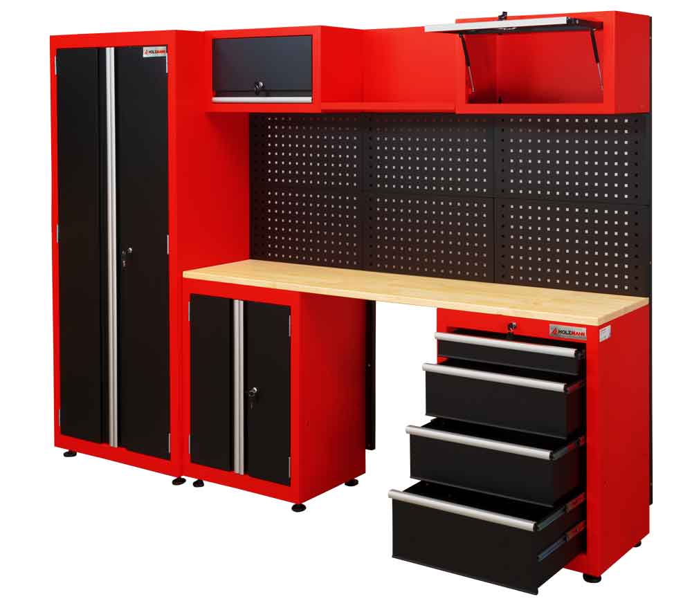 Etabli atelier avec armoires WESS13 Holzmann 02