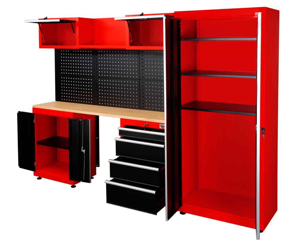 Etabli atelier avec armoires WESS13 Holzmann 07