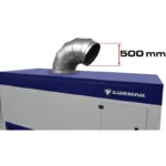 Aspirateur à copeaux pour bois Cormak DCV11300 TC - 400V Bouche de sortie