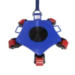 Patin rouleur fortes charges orientables 4 tonnes 5 roues. Outilbox.