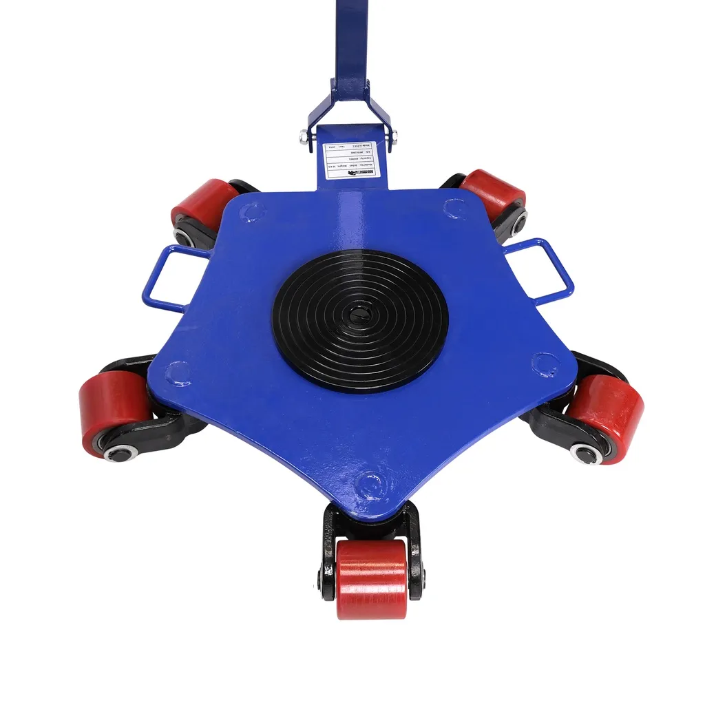 Patin rouleur fortes charges orientables 4 tonnes 5 roues. Outilbox.