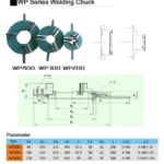 Mandrin 3 mors pour Positionneur Vireur Soudage LM30 - 400mm Dimensions
