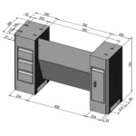 Socle D13 Deluxe pour Profi 750 Vario Dimensions