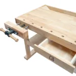 Établi bois massif Holzmann WB160L. Tiroir