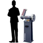 Ponceuse à bande et Meule d'établi industrielle MSM250 avec socle- 400v