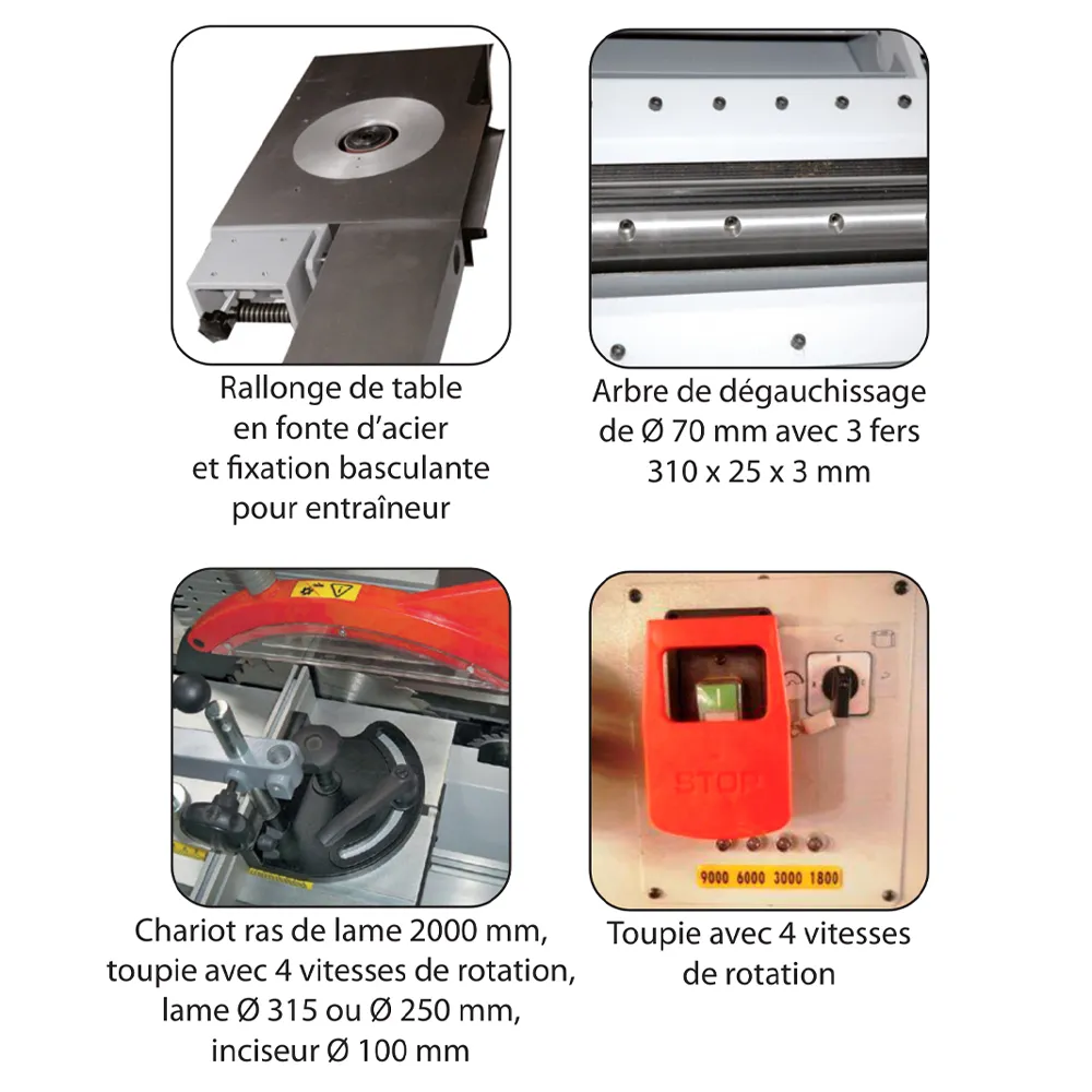 Combiné à bois Leman COM310-02