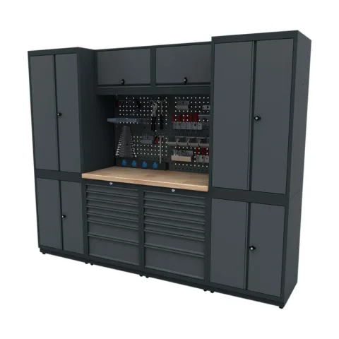 Établi atelier avec armoires BoxOutils Expert Module C