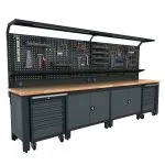 Etabli atelier métallique avec rangement VWBG03