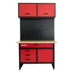 Établi avec armoire murale et panneau pour crochets Holzmann WHL1200