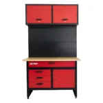 Établi avec armoire murale et panneau pour crochets Holzmann WHL1200