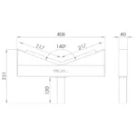 Berceau de tuyaux pour charges cylindriques CV-10/M