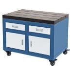 Chassis socle pour taraudeuse 900x600mm Bernardo 2 portes 2 tiroirs