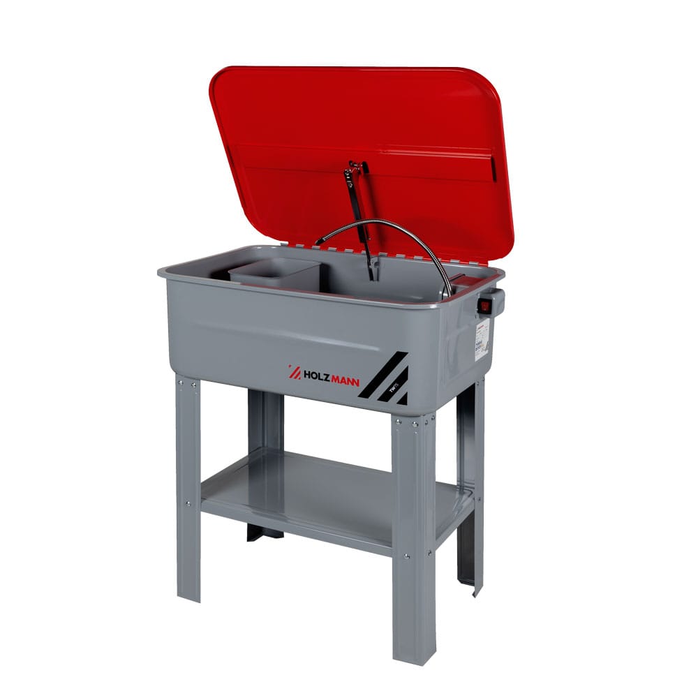 Fontaine De Dégraissage Professionnelle MSW 20 Litres - Avec Pompe Et Brosse - Nettoyage Pièces Moteur Et Mécanique