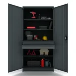 Armoire d'atelier 2 portes + 2 tiroirs VBG95D2L 03