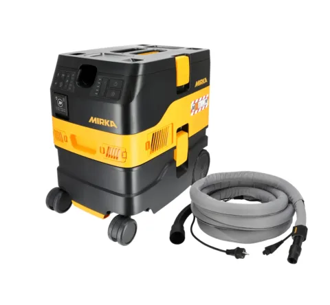 Aspirateur professionnel compact Mirka DEXOS 1217 AFC avec gaine pré-équipée