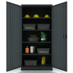 Armoire d'atelier industriel 2 portes incl. 4 étagères