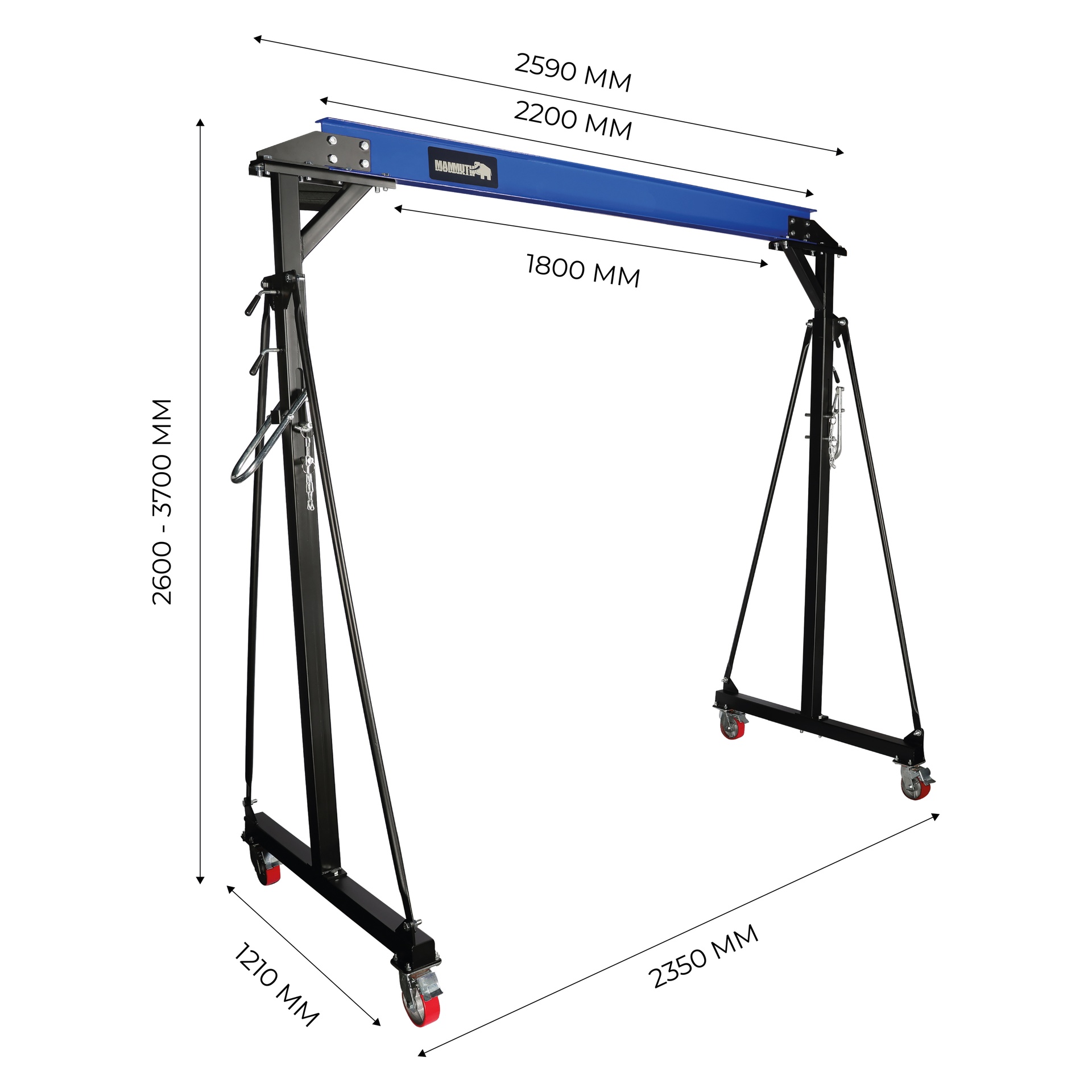Grue portique 2 tonne