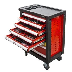 Servante d'atelier 7 tiroirs- 391 outils - Holzmann WW790W