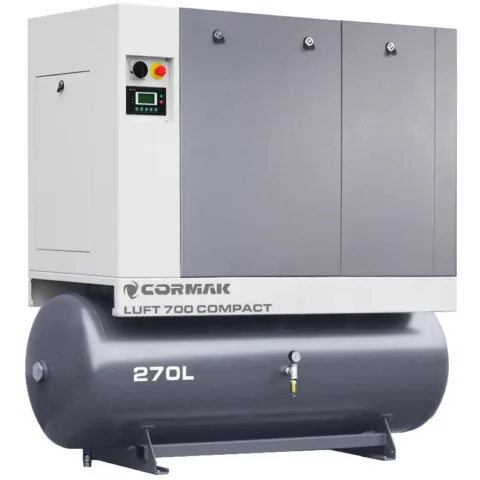 Compresseur à vis + sécheur d'air - LUFT 700 COMPACT - 270L CORMAK