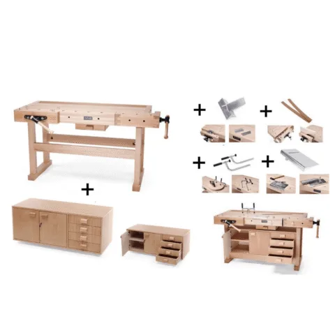 Etabli en bois Monster 1700 "COMBO" Ramia