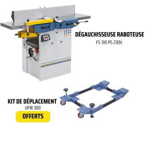 Dégauchisseuse Raboteuse hélicoïdale Bernardo FS 310 PS 230v