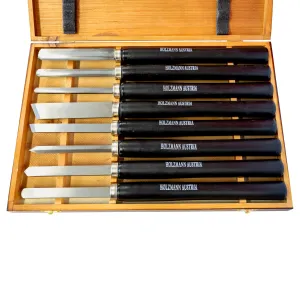 Coffret de 8 outils de tournage H8TLG de Holzmann