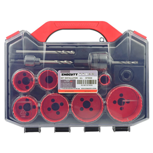 Coffret de scies cloches Ø19 à 64mm HSS-M3 Bi-Métal Exocutt® 04