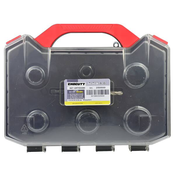 Coffret de scies cloches Ø22 à 38mm HSS-M42 Co8% Bi-Métal Exocutt 03