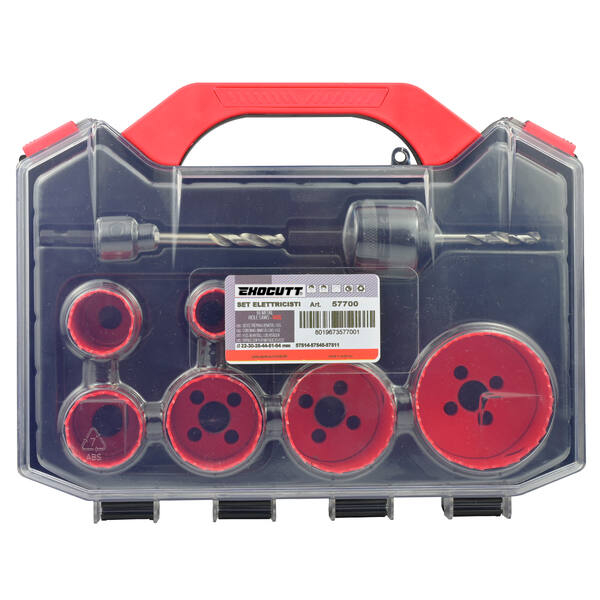 Coffret de scies cloches Ø22 à 64mm HSS-M3 Bi-Métal Exocutt® 04