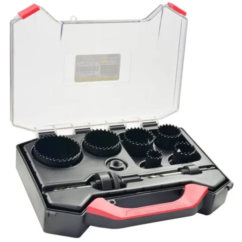 Coffret de scies cloches Ø22 à 64mm HSS-M42 Co8% Bi-Métal Exocutt 01
