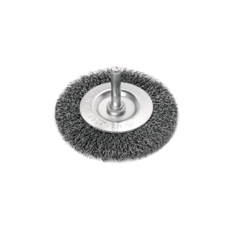 Brosse métallique circulaire à tige