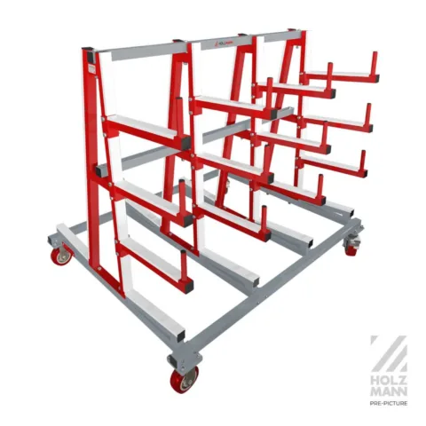 Chariot de rayonnage Cantilever mobile Holzmann TAW40