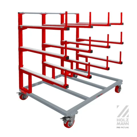 Chariot de rayonnage Cantilever mobile Holzmann TAW90