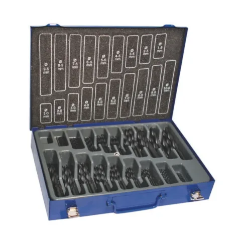 Coffret de 170 forets HSS-R 1 à 10mm