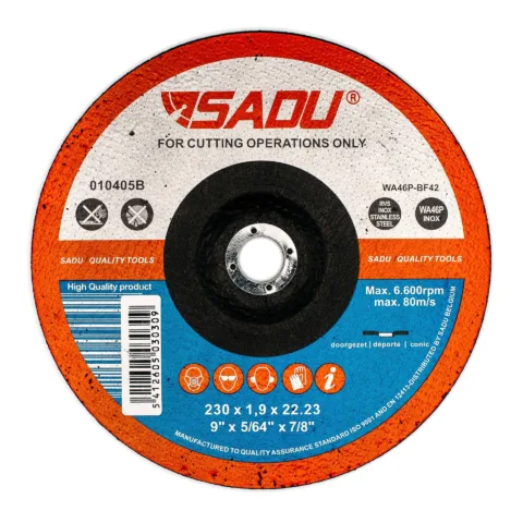 Disque à tronçonner inox acier 130x1,0mm Inox Déporté