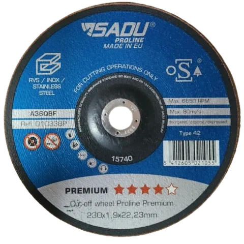 Disque à tronçonner inox acier Proline Premium 230x1,9mm